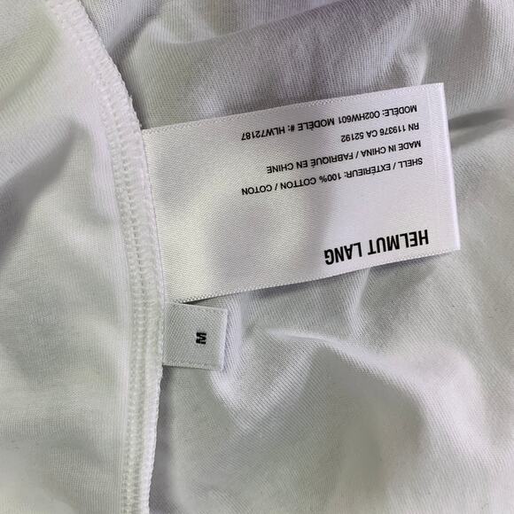 HELMUT LANG Size M Black White Cotton Layered Bubble Hem Dress - Picture 6 of 7